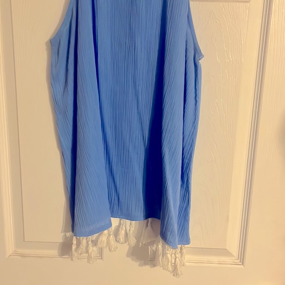 Mudpie tank with fringe detail. Worn one time. - Picture 2 of 5